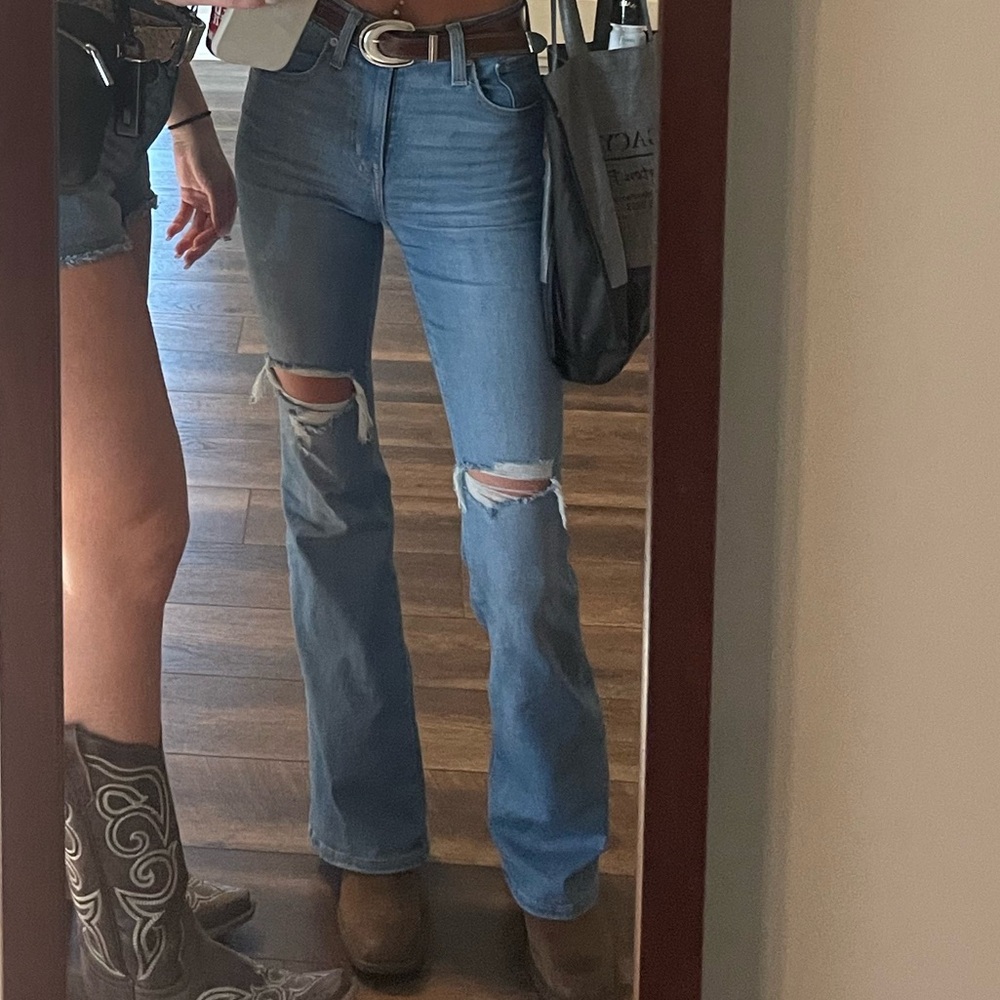 Levi's Women's Boot Cut Jeans - Distressed Blue
